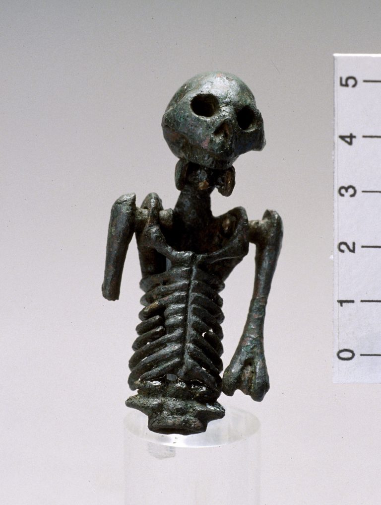 Larva convivialis (memento mori) in bronzo, I secolo d.C. (?)