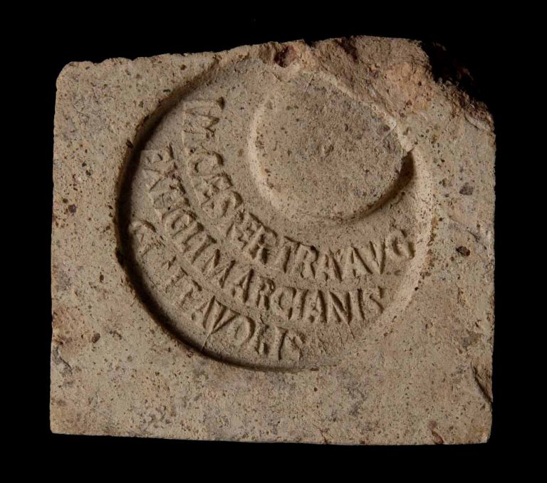 Brick bearing the mark of Trajan