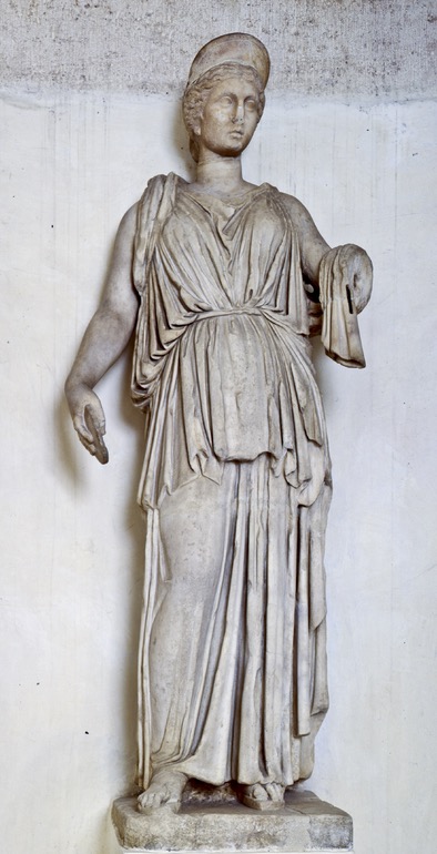 Statua femminile panneggiata