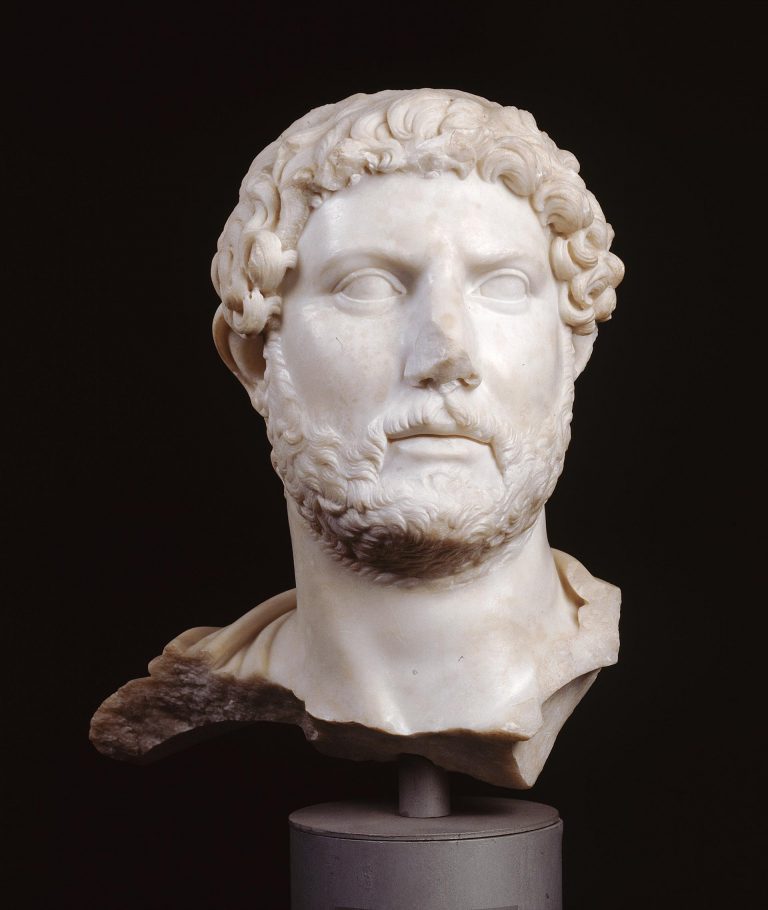 Bust with portrait of Hadrian